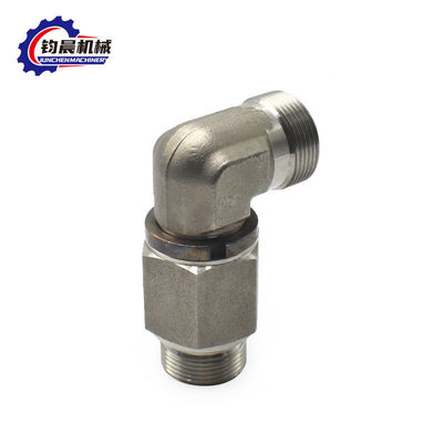 OEM Hydraulic Carbon Steel 90 Degree Elbow Pipe Joint Customized for Pressure Thread