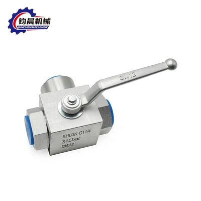 OEM Low Temperature KHB3K Hydraulic Ball Valve With Flanged Zinc Plating