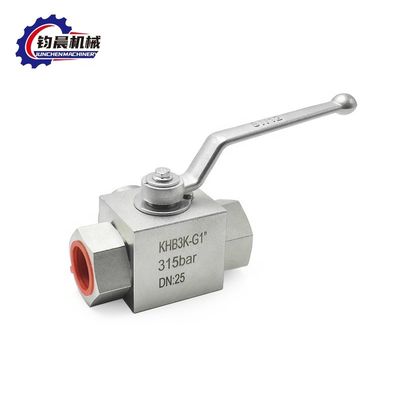 High Pressure Carbon Steel KHB3K-G1&quot; 315bar Manual Hydraulic Ball Valve