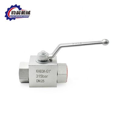High Pressure Carbon Steel KHB3K-G1&quot; 315bar Manual Hydraulic Ball Valve