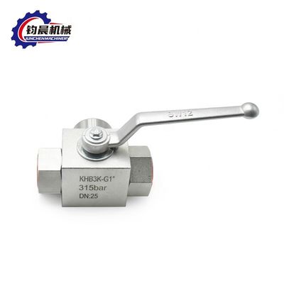 High Pressure Carbon Steel KHB3K-G1&quot; 315bar Manual Hydraulic Ball Valve