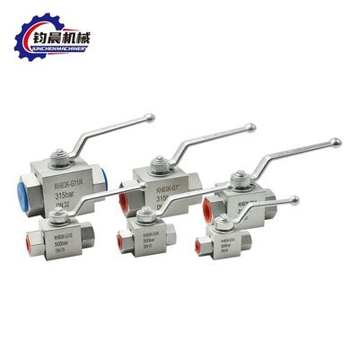 High Pressure Carbon Steel KHB3K-G1&quot; 315bar Manual Hydraulic Ball Valve