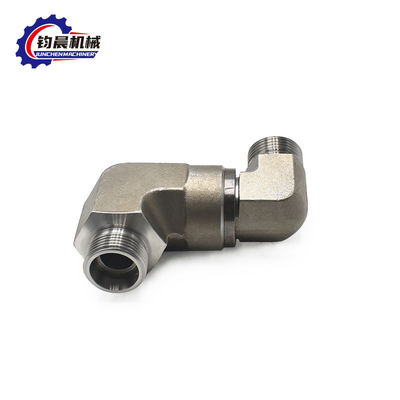 Hydraulic Carbon Steel 90 Degree Elbow with Flange Connection and Thread Pipe Joint