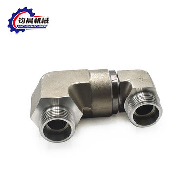 Hydraulic Carbon Steel 90 Degree Elbow with Flange Connection and Thread Pipe Joint