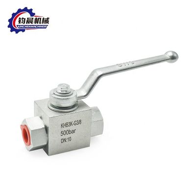 Ball Valve KHB 3-Way Shut-Off Ball Valve Made Of Carbon Steel For Gas / Water / Oil