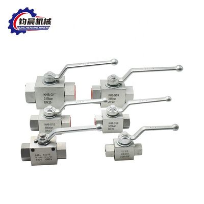 KHB-G11/2 Stainless Steel High Pressure Hydraulic Ball Valve for Customized Support