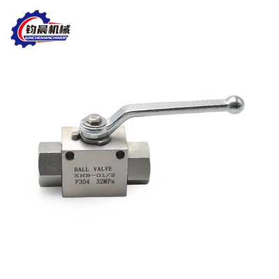 High Pressure Carbon Steel Ball Valve KHB-G1/2 F304 32MAP for Hydraulic Applications