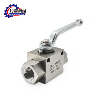 High Pressure Carbon Steel Ball Valve KHB-G1/2 F304 32MAP for Hydraulic Applications