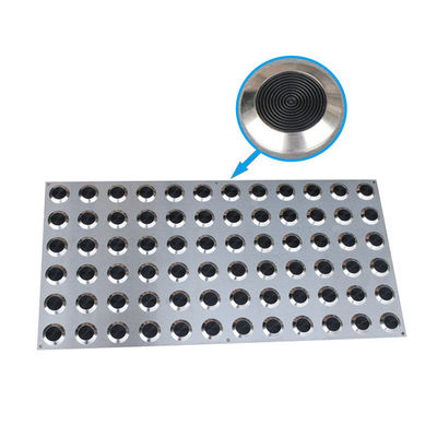 Stainless Steel 316 Tactile Plate for Safe Navigation in High Foot Traffic Areas